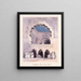 Cattedra araba della Grande Moschea di Cordova - Charles Hamilton Smith — quadro incorniciato alla parete
