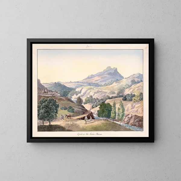 Espiel nella Sierra Morena - Charles Hamilton Smith — quadro incorniciato alla parete