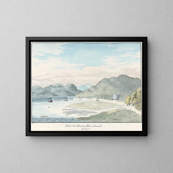 Osservatorio di Salmon Cove, Inlet, Nuova Cornovaglia - Charles Hamilton Smith — quadro incorniciato alla parete