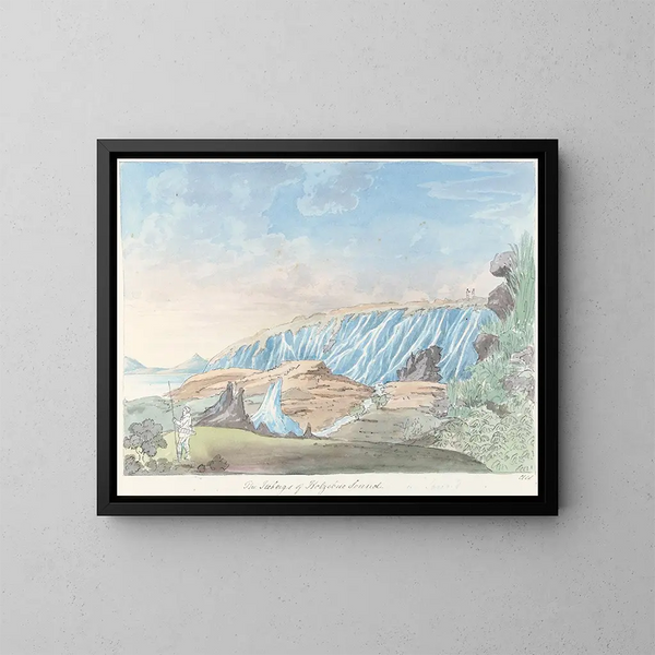 Gli iceberg del suono di Kotzebue - Charles Hamilton Smith — quadro incorniciato alla parete