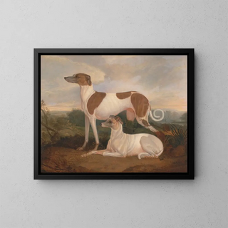 Charles Hancock - Two Greyhounds in a Landscape.webp