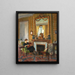 Donna in un interno elegante - Charles Henry Tenré — quadro incorniciato alla parete