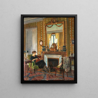 Charles Henry Tenr - Woman In An Elegant Interior.webp