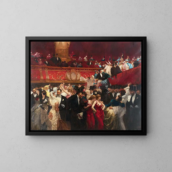 Maschera di Carnevale - Charles Hermans — quadro incorniciato alla parete