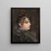 Ritratto di una dama - Charles Hermans — quadro incorniciato alla parete