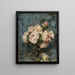 Nature morte con rose in un vaso di vetro - Charles Hermans — quadro incorniciato alla parete
