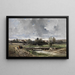 Un villaggio in Normandia - Charles Hoguet — quadro incorniciato alla parete