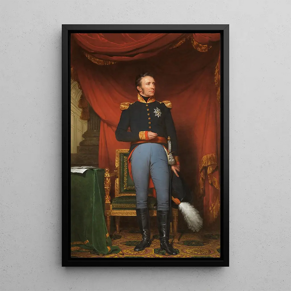 Il re Guglielmo I in piedi - Charles Howard Hodges — quadro incorniciato alla parete