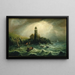 Vista sul mare del faro di Cape Poge - Charles Hubbard — quadro incorniciato alla parete
