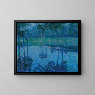 Charles Johann Palmi - Garden Landscape with a stream.webp