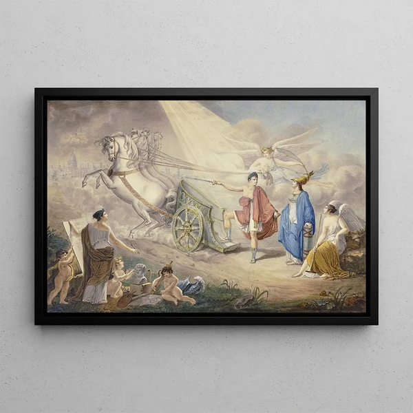 Charles Johannot - Allegorie auf die Confdration Rhenane oder besser auf das Lager von Boulogne und die beabsichtigte Invasion in England.webp