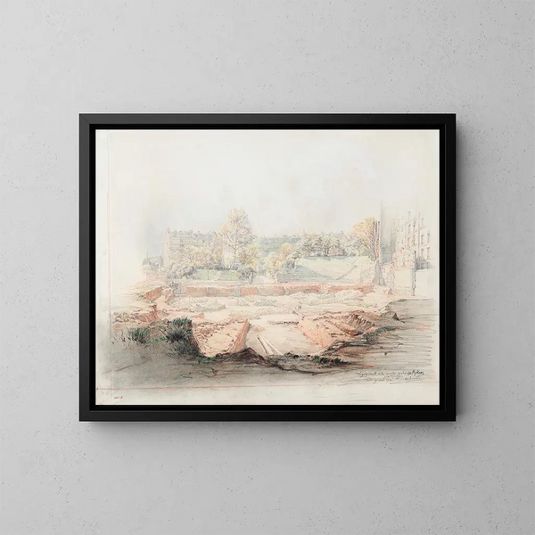 Spazio libero nella seconda metà delle Arène di Rue Monge - Charles Jouas — quadro incorniciato alla parete