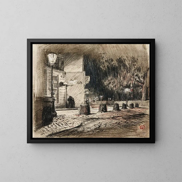 Angolo di Montmartre - Charles Jouas — quadro incorniciato alla parete