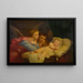 Angeli che adorano il Bambino Gesù - Charles Landelle — quadro incorniciato alla parete