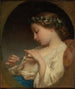 Una ragazza indovina sulla camomilla - Charles Landelle — vista dell’opera