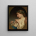 Una ragazza indovina sulla camomilla - Charles Landelle — quadro incorniciato alla parete