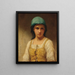 La giovane contadina - Charles Landelle — quadro incorniciato alla parete