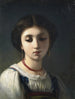 Ritratto di una giovane ragazza italiana - Charles Landelle — vista dell’opera