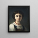 Ritratto di una giovane ragazza italiana - Charles Landelle — quadro incorniciato alla parete
