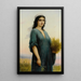 La glaneuse - Charles Landelle — quadro incorniciato alla parete