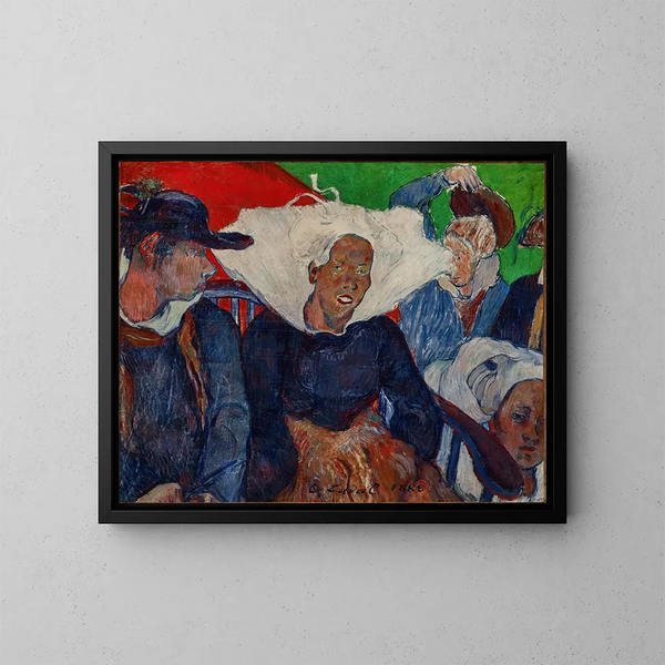 Aller au marché en Bretagne - Charles Laval — quadro incorniciato alla parete