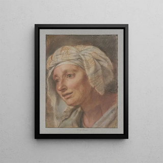 Charles Le Brun - Knigin mit Kopftuch aus den Kniginnen zu Fen Alexanders des Groen.webp