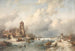 Scène d'hiver - Charles Leickert — vista dell’opera