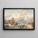 Scène d'hiver - Charles Leickert — quadro incorniciato alla parete