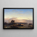 Inverno sul IJ davanti ad Amsterdam - Charles Leickert — quadro incorniciato alla parete