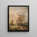 Marée montante - Charles Louis Verboeckhoven — quadro incorniciato alla parete