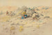 Indiani che inseguono un alce - Charles Marion Russell — vista dell’opera