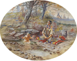 Charles Marion Russell - The Bath.webp
