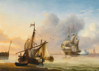 Charles Martin Powell - Shipping in a calm.webp