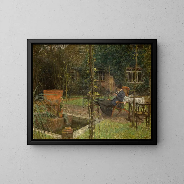 Giardino a Calverley - Charles Mertens — quadro incorniciato alla parete
