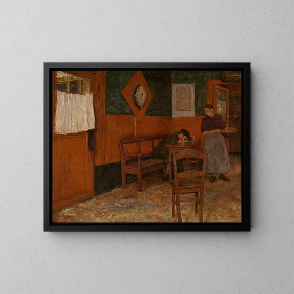 L'Auberge rouge - Charles Mertens — quadro incorniciato alla parete