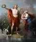 Apollo Dio della Luce Eloquenza Poesia e Belle Arti Con Urania Musa dell'Astronomia - Charles Meynier — vista dell’opera