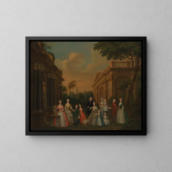 Le famiglie Watson-Wentworth e Finch - Charles Philips — quadro incorniciato alla parete