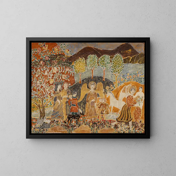 Angeli - Charles Prendergast — quadro incorniciato alla parete