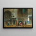 Preghiera nella moschea del Sultan Hassan al Cairo - Charles Robertson — quadro incorniciato alla parete