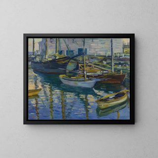 Charles Salis Kaelin - Boats at Dock.webp