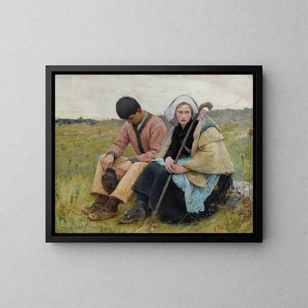 Auvers-sur-Oise - Charles Sprague Pearce — quadro incorniciato alla parete