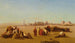 Una carovana al riposo Il tempio di Karnak Tebe in lontananza - Charles Théodore Frère — vista dell’opera