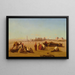 Una carovana al riposo Il tempio di Karnak Tebe in lontananza - Charles Théodore Frère — quadro incorniciato alla parete