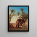 Village nel deserto algerino - Charles Théodore Frère — quadro incorniciato alla parete