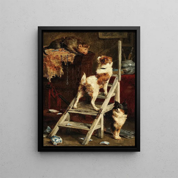 Avance donc poltron - Charles Van Den Eycken — quadro incorniciato alla parete