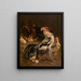 Il re del cortile - Charles Verlat — quadro incorniciato alla parete