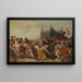 La statua rotta del duca d'Alba trascinata per le strade - Charles Verlat — quadro incorniciato alla parete