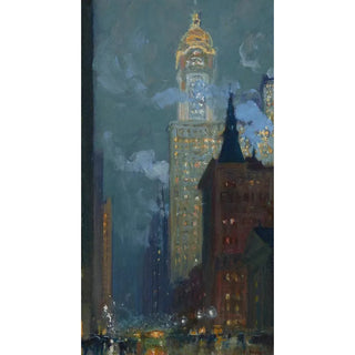 Charles Vezin - Singer Building at Night.webp