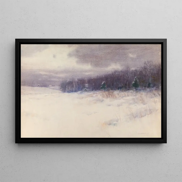 Sans Titre Paesaggio Invernale del New Jersey - Charles Warren Eaton — quadro incorniciato alla parete