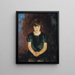 Ritratto di una bambina - Charles Webster Hawthorne — quadro incorniciato alla parete